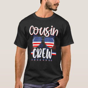 Camiseta Patriotic Cousin Crew 4 de julho American Flag Fir