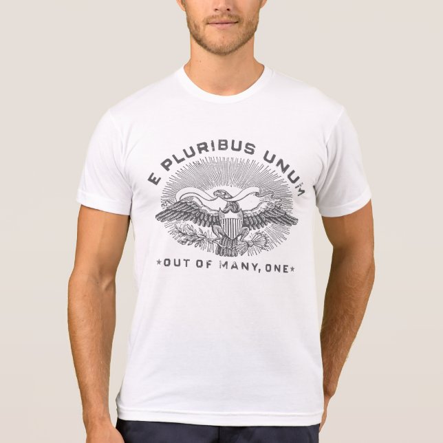 Camiseta Patriotic E Pluribus Unum Eagle (Frente)
