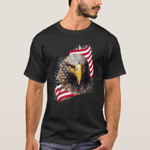 Camiseta Patriotic Eagle EUA Flag Bald Eagle EUA