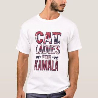 Camiseta Patriotic Flag Colours Cat Ladies