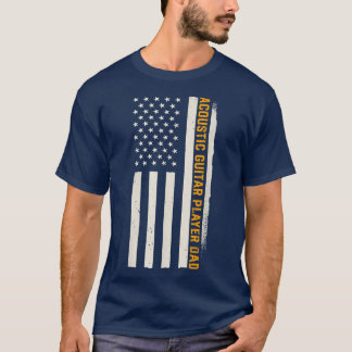 Camiseta Patriotic Guitarist Musician Acoustic Guitar Playe