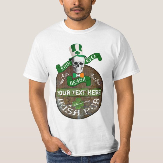 Camiseta Patriotic Irish St Patricks (Frente)