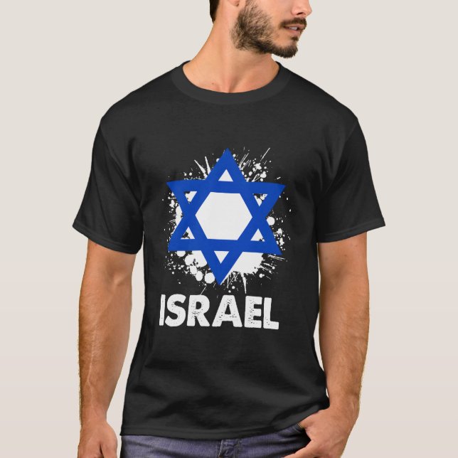 Camiseta Patriotic Israel Pride Israeli Flag (Frente)