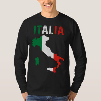 Camiseta Patriotic Italian Roots Europe Traveler Italy Map 