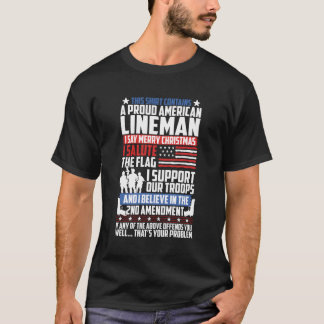Camiseta Patriotic Lineman