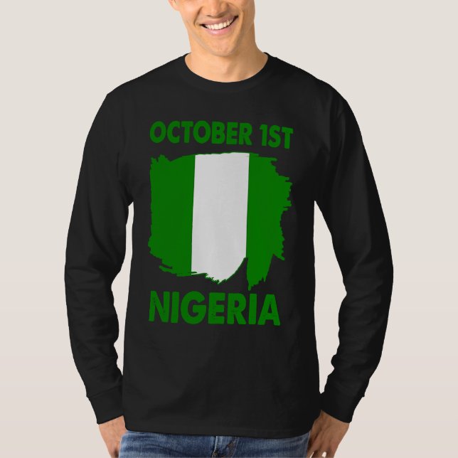 Camiseta Patriotic Nigeria Pride Independence Day 2022 Nige (Frente)
