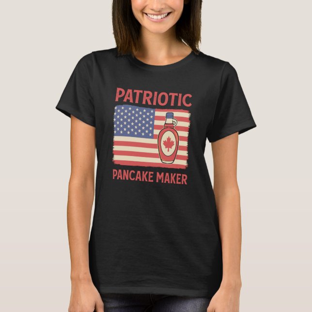 Camiseta Patriotic Pancake Maker Waffle Flapjack Pancake Ma (Frente)