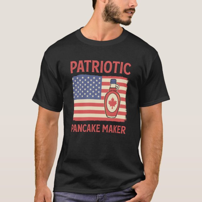 Camiseta Patriotic Pancake Maker Waffle Flapjack Pancake Ma (Frente)