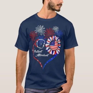 Camiseta Patriotic Patient Attendant 4th Of July American F