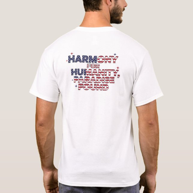 Camiseta Patriotic Peace Decal (Verso)