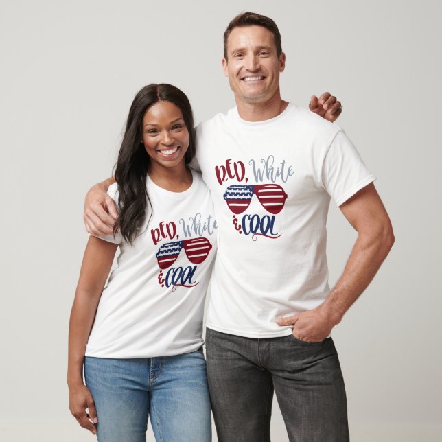 Camiseta Patriotic Red, White & Cool Shirt - USA Pride (Unissex)