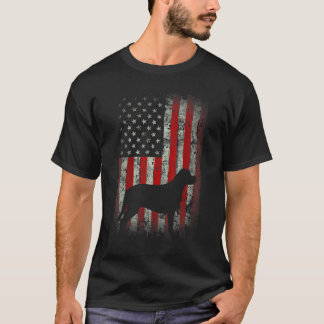 Camiseta Patriotic USA Flag Labrador Retriever Design for L