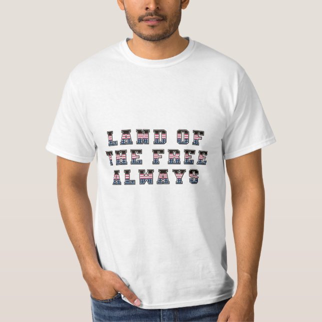 Camiseta Patriotic USA Hat Freedom Land of the Free (Frente)