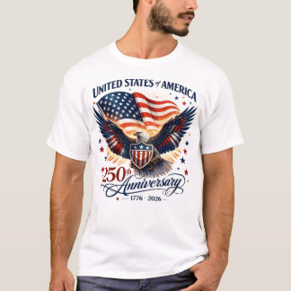 Camiseta Patriótica Águia Herança Americana