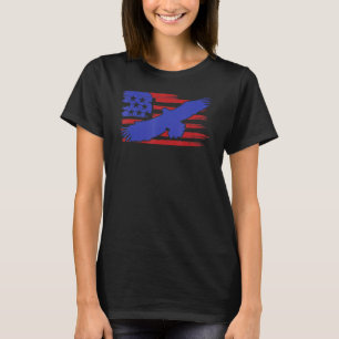 Camiseta Patriótica Águia Usa Mapa Bandeira 4 De Julho Inde