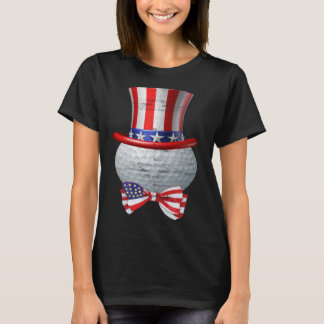 Camiseta Patriótica America Flag Golf 4 De Julho Mãe Pai