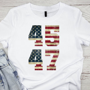 Camiseta Patriótica American Flag 45 e 47