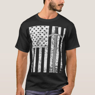 Camiseta Patriótica Americana da Espada da Bandeira dos EUA