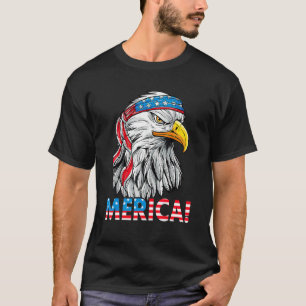 Camiseta Patriótica Americana Flag Eagle Pride 4 De Julho R