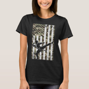 Camiseta Patriótica Arte Marcial Camo Usa Bandeira 4 De Jul