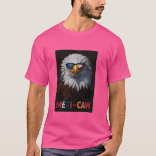 Camiseta Patriótica Bald Eagle American Flag América 4º