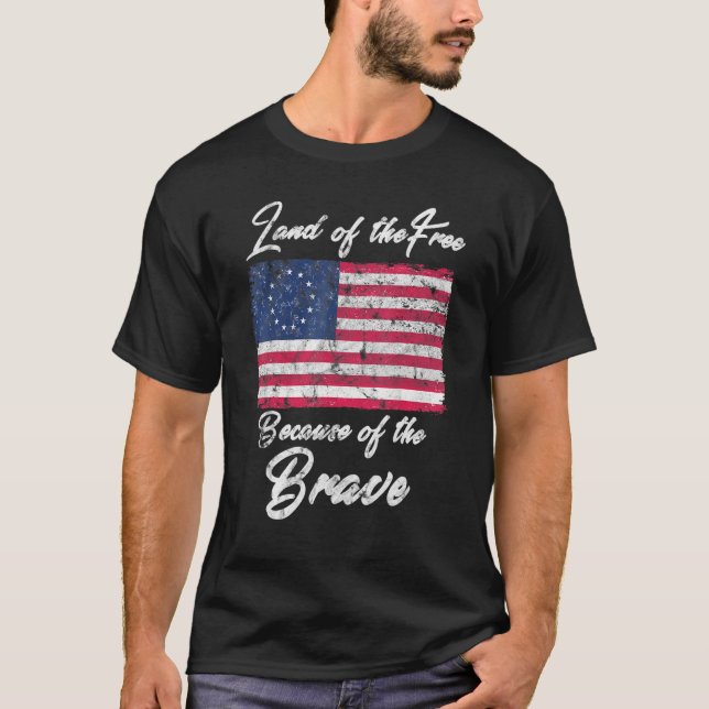 Camiseta Patriótica Betsy Ross American Flag Com 13 Estrela (Frente)