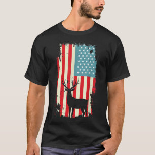 Camiseta Patriótica Caçador de Cervos Americano pa