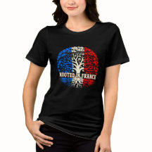 Camiseta Patriótica com Raízes na Herança Francesa