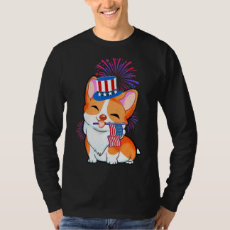 Camiseta Patriótica Cor Do Dia Da Independência Em 4 De Jul