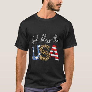 Camiseta Patriótica Da América deus abençoe, Bandeira Dos E