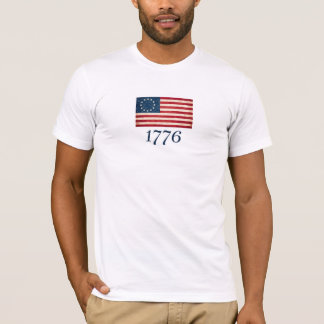 Camiseta Patriótica da Bandeira Americana de 1776