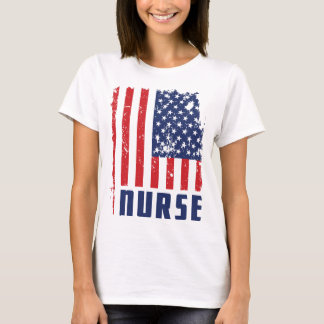 CAMISETA PATRIÓTICA DA BANDEIRA DOS EUA DA
