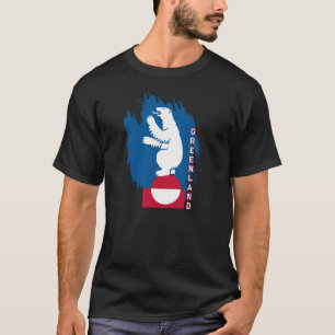 Camiseta Patriótica da Groenlândia, Bandeira da Gr