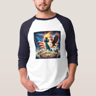 Camiseta Patriótica da Liberdade - Orgulho dos EUA