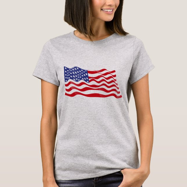 Camiseta Patriótica das Mulheres (Frente)