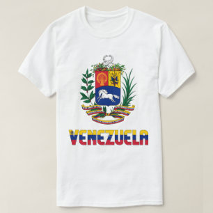 Camiseta Patriótica de Bandeira e Casaco de Armas