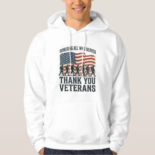 Camiseta Patriótica de Bandeira Militar Obrigado V