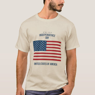 Camiseta Patriótica "Deus Abençoe os EUA"