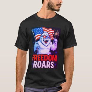 Camiseta Patriótica Divertida do Yeti “A LIBERDADE