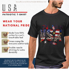 Camiseta Patriótica dos EUA