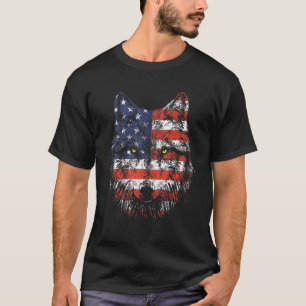 Camiseta Patriótica Eagle 4 de julho Bandeira Americana
