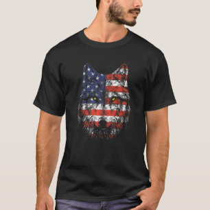Camiseta Patriótica Eagle 4 de julho Bandeira Americana