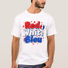 Camiseta Patriótica Francesa Divertida Vermelho Br