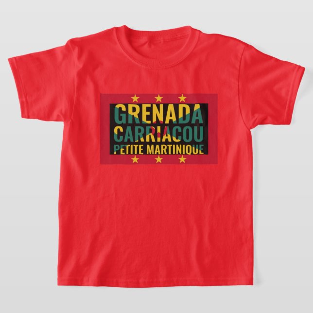 Camiseta Patriótica Grenada Flag Kids (Postura )