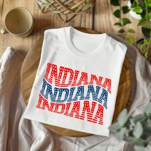 Camiseta Patriótica Indiana Red e Blue Boho