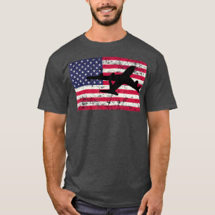 Camiseta Patriótica KC135 Stratotanker jet flag americano