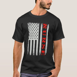 Camiseta Patriótica Rn Lpn Cna American Flag 4 julho 4th en