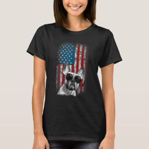 Camiseta Patriótica Usa Bandeira Francesa Para A Frente