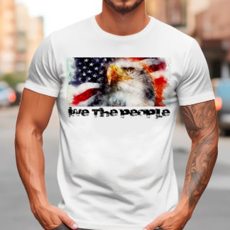 Camiseta Patriótica USA Flag & Eagle T-Shirt