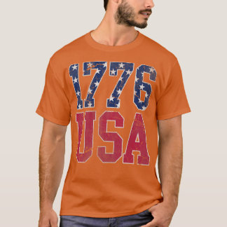 Camiseta Patriótico 1776 EUA América 4º de julho Independên